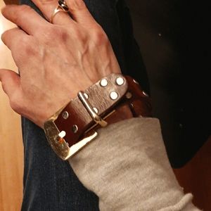 Leather Buckle bracelet
